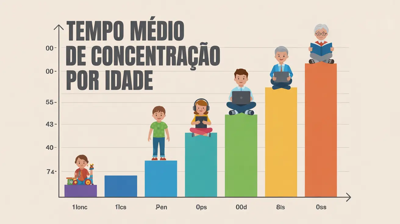 Tempo médio de concentração por idade
